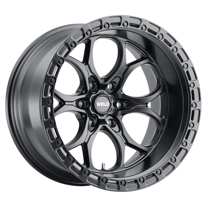 Weld Off-Road W108 20X9 Ledge 6X139.7 ET20 BS5.75 Satin Black / Black Ring 106.1 (view 3)