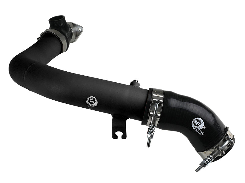 aFe BladeRunner 2.5in Aluminum Hot Side Charge Pipe 15-20 Subaru WRX 2.0T - Black Main image