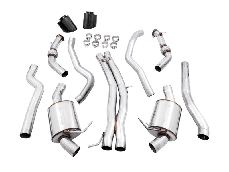 AWE Tuning Audi B9 RS 5 Sportback Touring Edition Exhaust-Non Resonated- Diamond Black RS Style Tips (view 8)