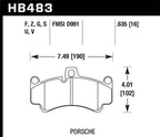 Hawk DTC-80 01-13 Porsche 911 (996/997) Front Race Brake Pads (view 3)