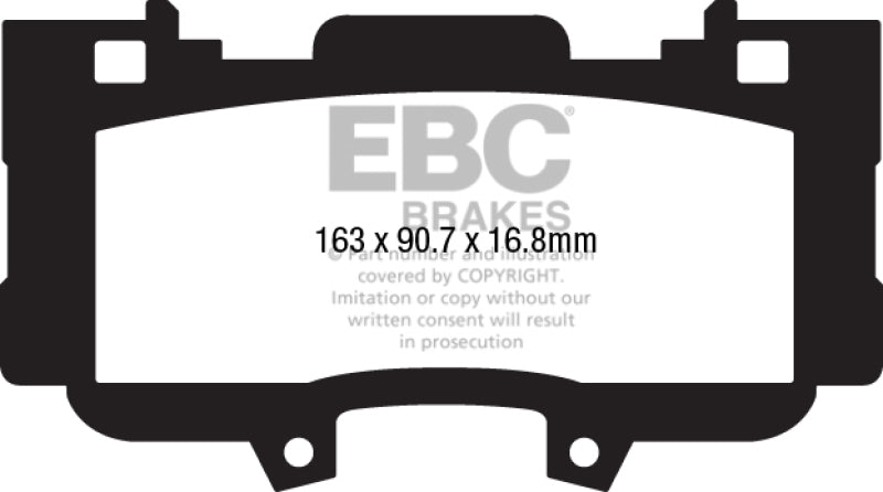 EBC brake Ultimax2 brake Pads (view 2)