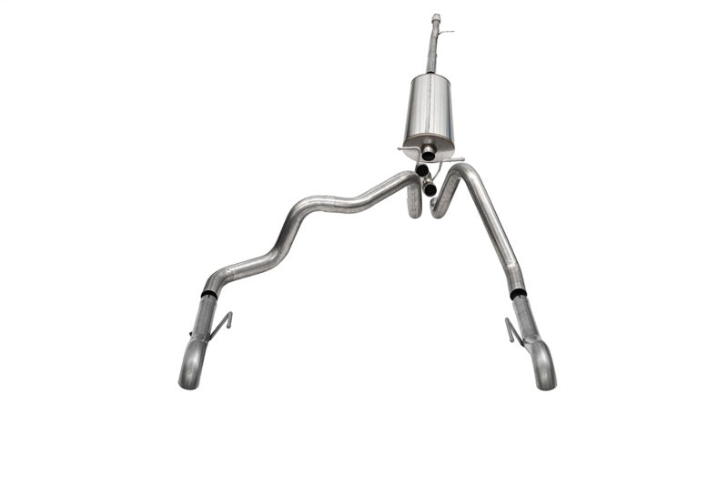 Corsa 2022-2024 Chevrolet Silverado 1500 Cat-Back Dual Rear Exit with Turn Down Tail Pipes Secondary image