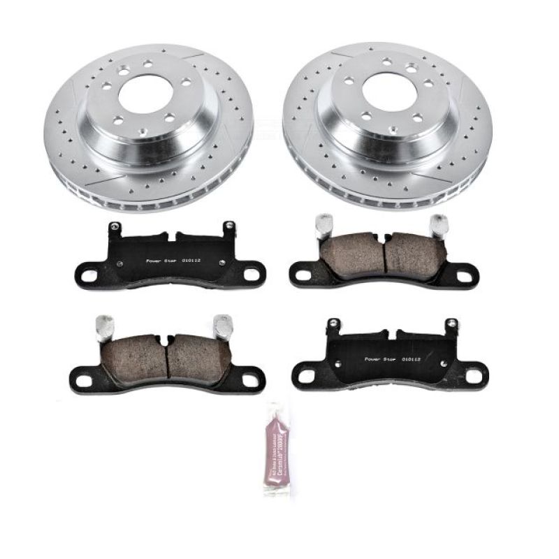 Power Stop 11-18 Porsche Cayenne Rear Z23 Evolution Sport Brake Kit Main image
