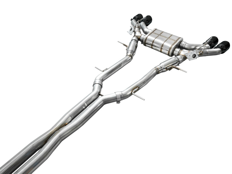 AWE Tuning 2021+ Cadillac CT4-V Blackwing SwitchPath Exhaust - Diamond Black Tips (view 14)