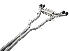 AWE Tuning 2021+ Cadillac CT4-V Blackwing SwitchPath Exhaust - Diamond Black Tips