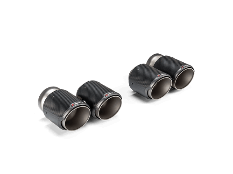 Akrapovic 2021+ BMW G87 M2, G80 M3 &amp; G82 M4 Classic Carbon Design Tail Pipe Set Main image