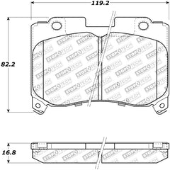 StopTech Performance 5/93-98 Toyota Supra Turbo Front Brake Pads