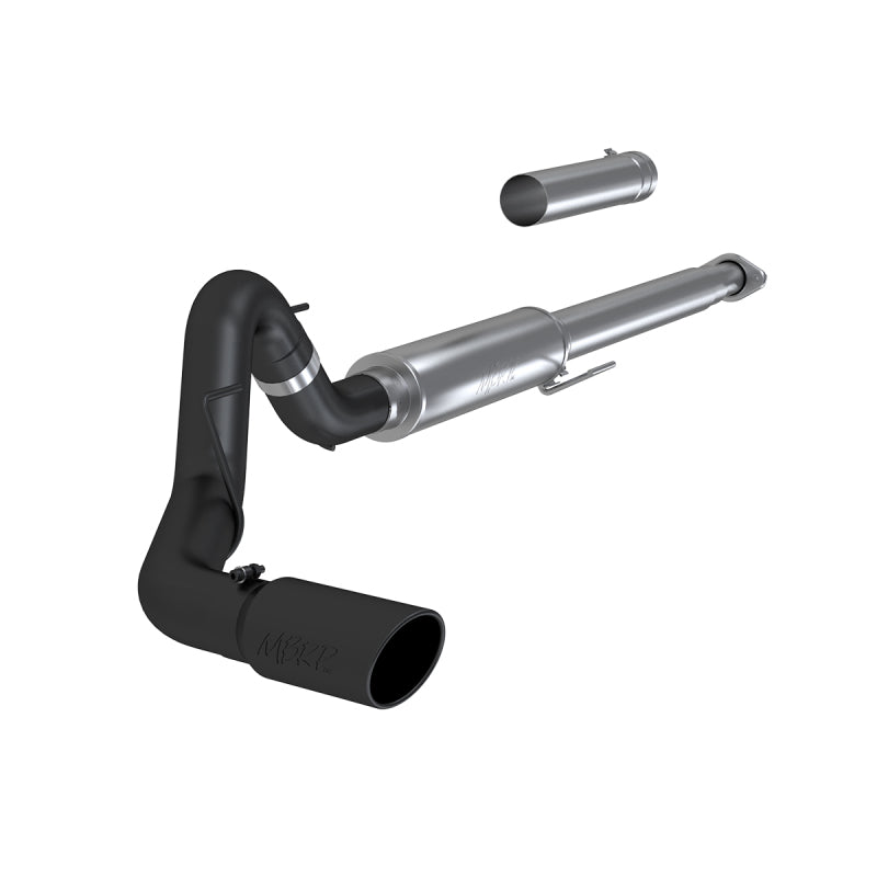 MBRP 2015 Ford F-150 2.7L / 3.5L EcoBoost 4in Cat Back Single Side Black Exhaust System (view 2)