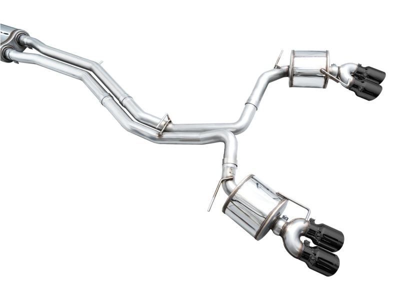 AWE Tuning 19-23 Audi C8 S6/S7 2.9T V6 AWD Touring Edition Exhaust - Diamond Black Tips (view 18)