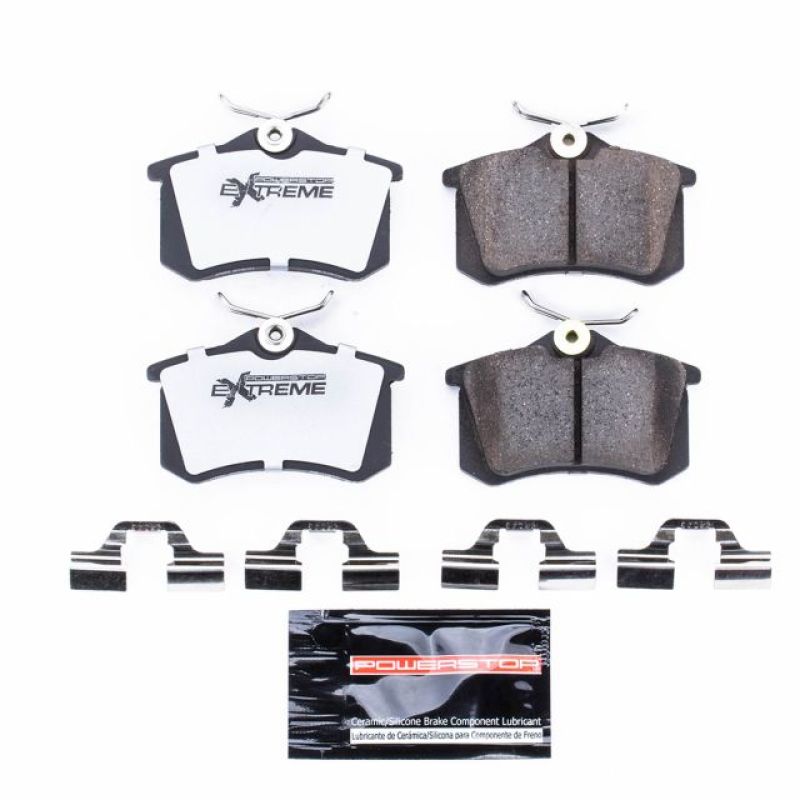 Power Stop 03-04 Audi A4 Rear Z26 Extreme Street Brake Pads w/Hardware Main image