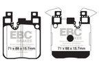 EBC 14+ BMW 228 Coupe 2.0 Turbo Brembo calipers Ultimax2 Rear Brake Pads (view 3)