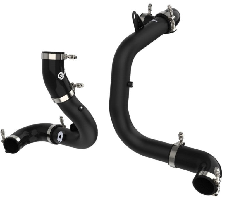 aFe BladeRunner 15-20 VW GTI (MKVII) L4-2.0L (t) Aluminum Hot and Cold Charge Pipe Kit Black (view 9)