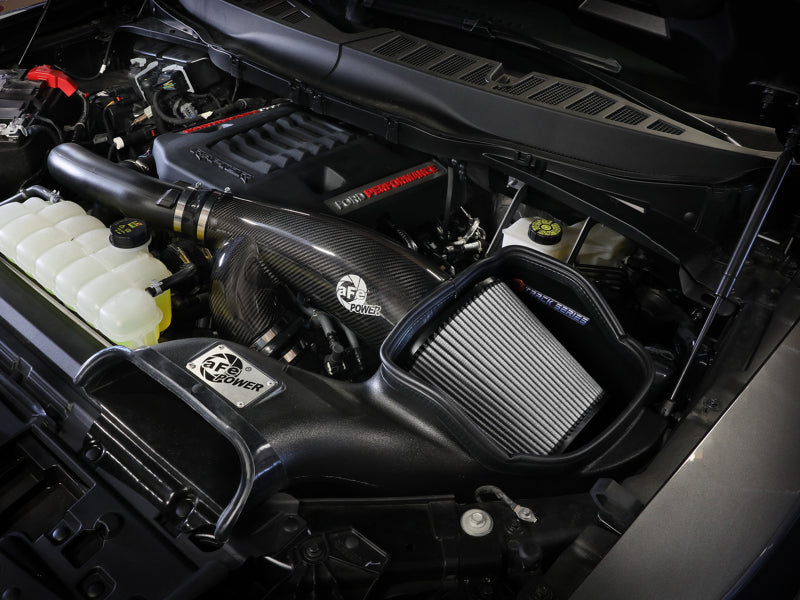 aFe 21-24 Ford F150 Raptor Track Series Carbon Fiber Cold Air Intake System w/ Pro DRY S Filter (view 2)
