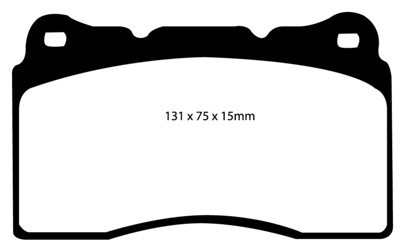 EBC 17-21 Honda Civic Type-R (FK8) Bluestuff Front Brake Pads (view 5)