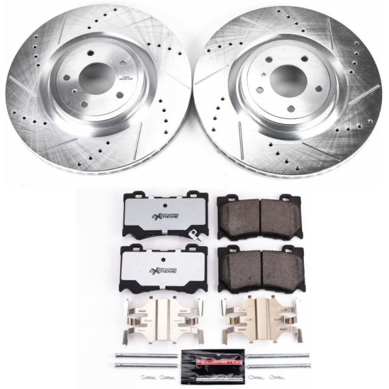 Power Stop 09-13 Infiniti FX50 Front Z26 Street Warrior Brake Kit Main image