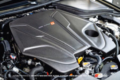 AMS Performance Infiniti 17+ Q60 / 16+ Q50 3.0TT Alpha Matte Carbon Engine Cover