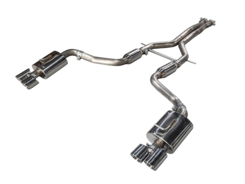 AWE Tuning Porsche Panamera S/4S Touring Edition Exhaust System - Polished Silver Tips Main image