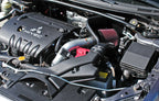 K&N 07 Mitsubishi Lancer L4-2.0L Silver Typhoon Short Ram Intake (view 2)