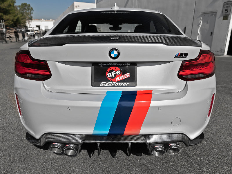 aFe MACH Force XP Exhausts Cat-Back SS 19-21 BMW M2 Competition L6-3.0L w/Carbon Tips (view 5)