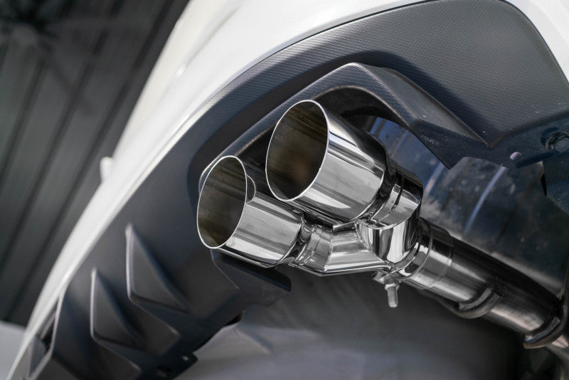 MBRP 15-19 Subaru WRX 2.0L/STI 2.5L 2.5in Dual Split Rear Exit w/ 3.5in CF Tips - T304 (view 3)