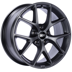 BBS SR 19x8.5 5x114.3 ET45 Satin Grey Wheel -82mm PFS/Clip Required