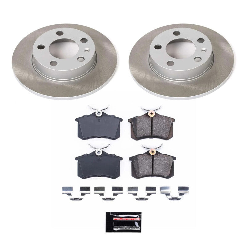 Power Stop 00-06 Audi TT Rear Semi-Coated Rotor Kit Main image