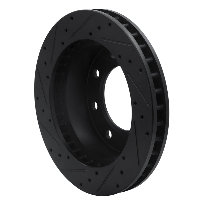 R1 99-20 Cadillac DeVille Front Right Drilled & Slotted Black Brake Rotor Secondary image