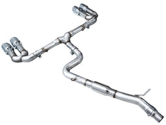 AWE Tuning 22-24 Audi 8Y S3 Track Edition Exhaust - Chrome Silver Tips