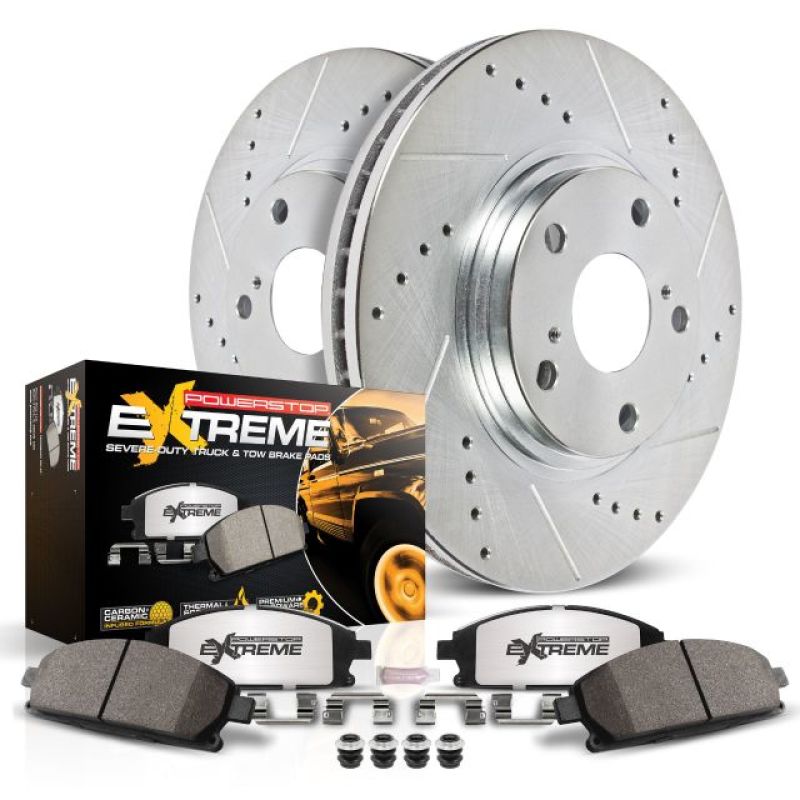 Power Stop 11-19 Dodge Durango Rear Z36 Truck & Tow Brake Kit (view 2)