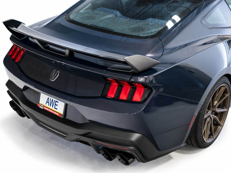 AWE 2024 Ford Mustang Dark Horse S650 RWD SwitchPath Cat-Back Exhaust w/ Quad Diamond Black Tips (view 9)