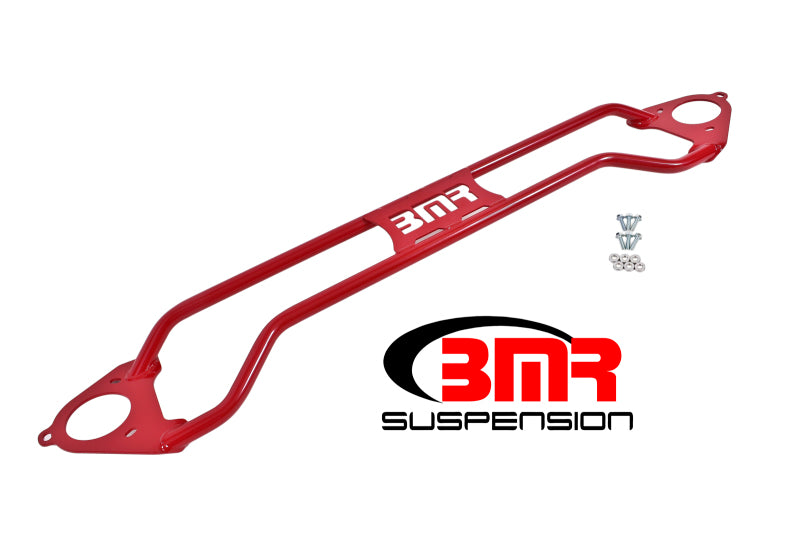 BMR 16-17 6th Gen Camaro Front Twin Tube Design Strut Tower Brace - Red Main image