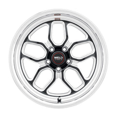 Weld Racing 17x10 Laguna Drag Wheel 5x127 ET38 BS7.00 Gloss BLK MIL DIA 71.5