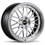 BBS LM 20x12 5x130 ET72 CB71.6 Diamond Silver Wheel w/ Diamond Cut Machined Lip