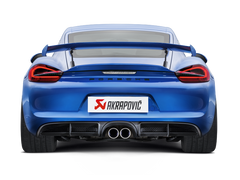 Akrapovic 16-16 Porsche Boxster Spyder / Cayman GT4 (981) Slip-On Line (Titanium) w/ Titanium Tips