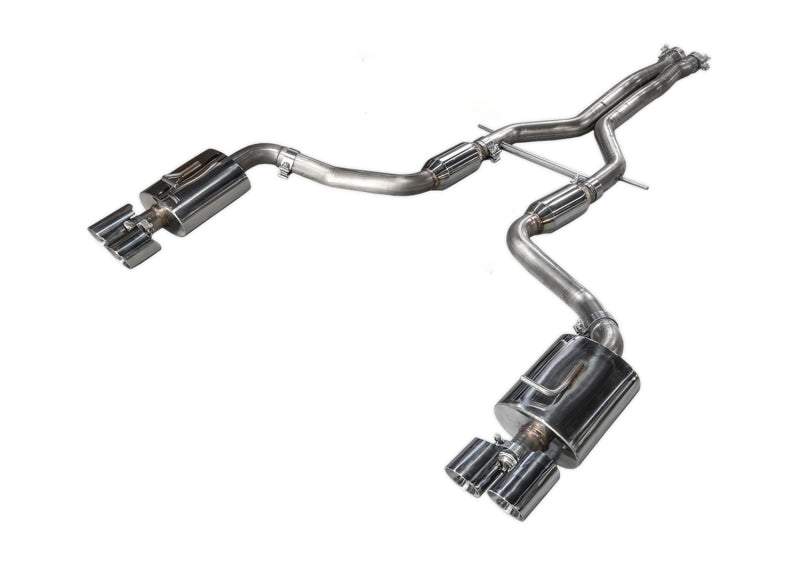 AWE Tuning Panamera 2/4 Track Edition Exhaust (2011-2013) - w/Chrome Silver Tips Main image