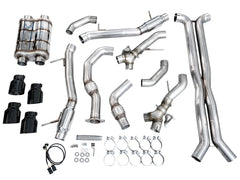 AWE Tuning 2021+ Cadillac CT4-V Blackwing SwitchPath Exhaust - Diamond Black Tips