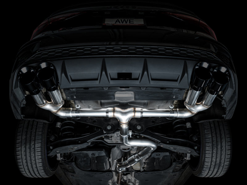AWE Tuning 22-24 Audi 8Y S3 Track Edition Exhaust - Diamond Black Tips (view 8)