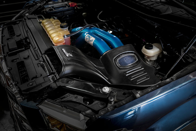 aFe Momentum XP Cold Air Intake System w/ Pro 5R Media Blue 15-19 Ford F-150 V8-5.0L (view 2)