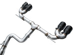 AWE Tuning MK8 Volkswagen Golf R 3in Track Edition Quad Exhaust - Diamond Black Tips (view 15)