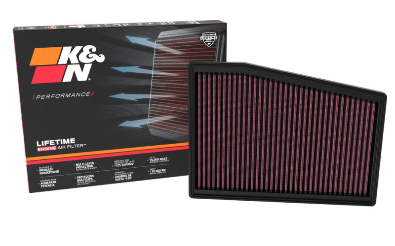 K&N 22-23 Cadillac CT5 V8-6.4L Replacement Air Filter (view 3)