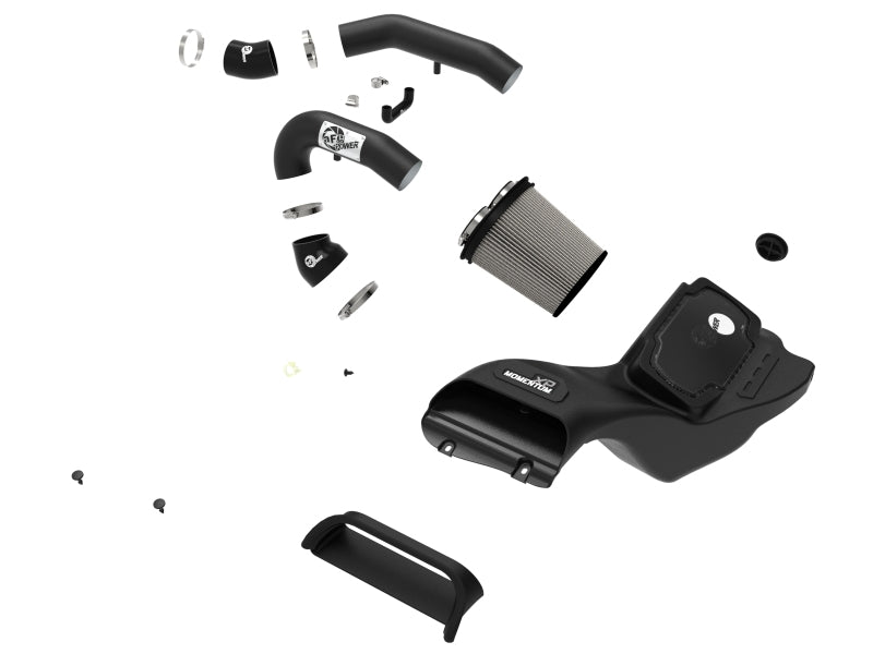 aFe 21-22 Ford F-150 Raptor V6-3.5L(tt) Momentum XP Cold Air Intake System Blk w/ Pro Dry S Filter (view 9)