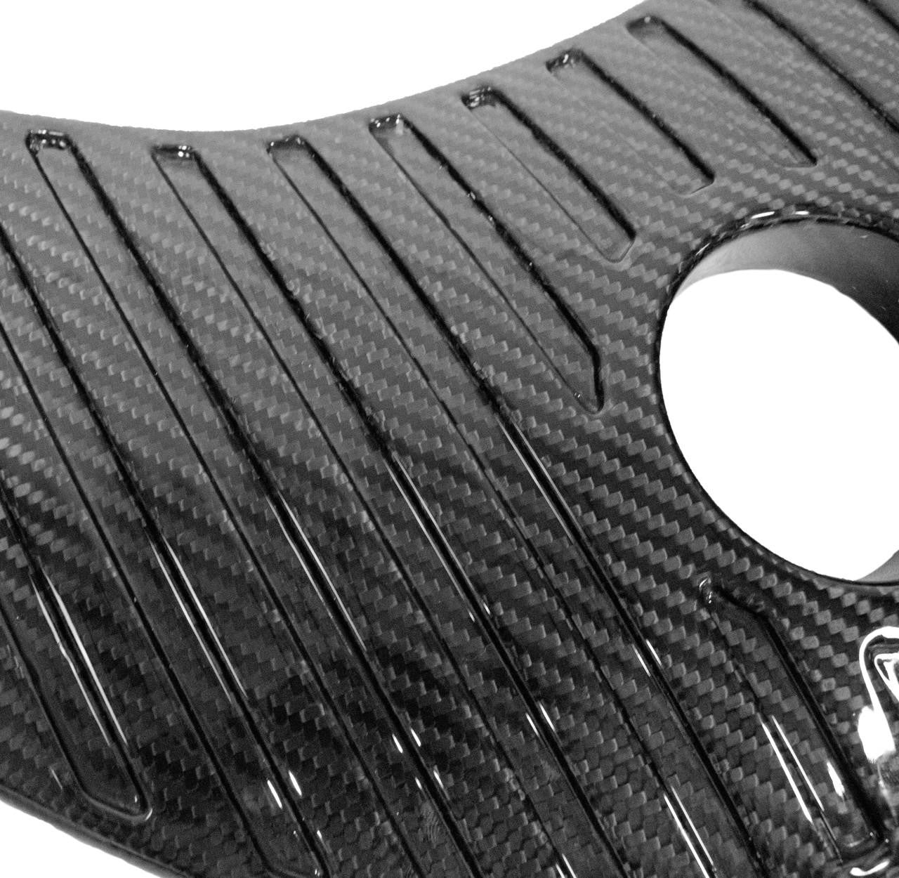 Carbon Fiber Coolant Tank Cover Panel With Ribbed Finish - McLaren Secondary image