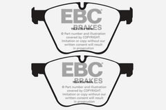 EBC 10-15 BMW X6 4.4 Twin Turbo Hybrid Yellowstuff Front Brake Pads