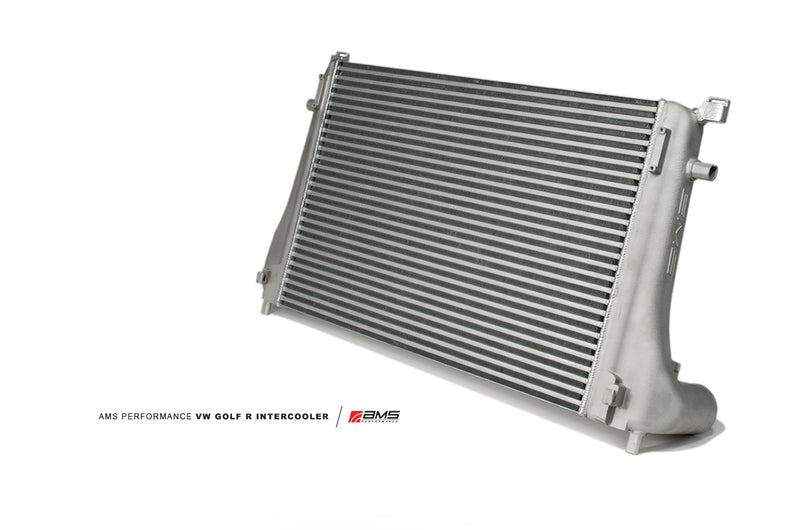 AMS Performance 2015+ VW Golf R MK7 Front Mount Intercooler Upgrade w/Cast End Tanks (view 2)