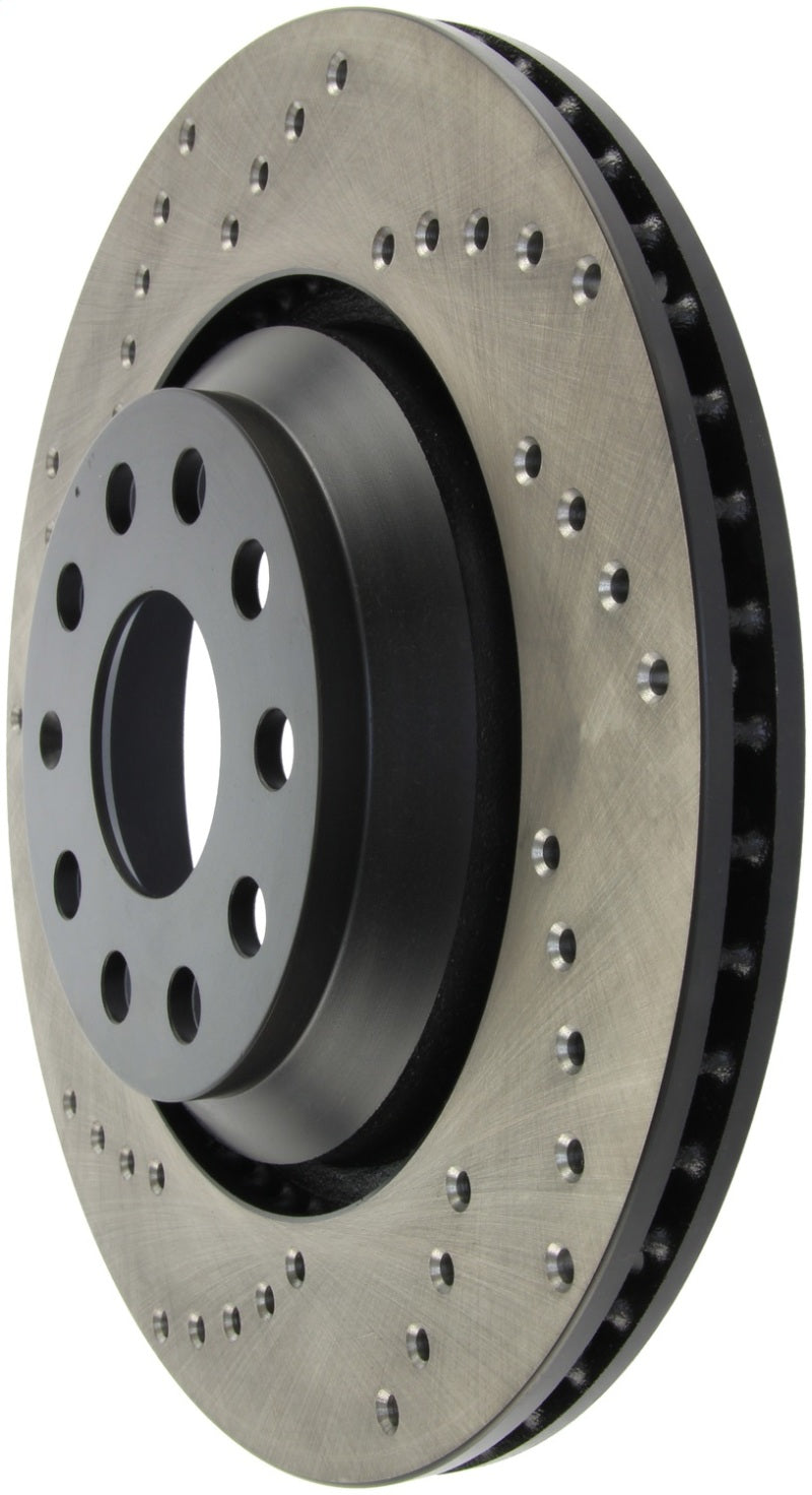 StopTech 09-13 VW CC 3.6L VR6 / 08-09 & 12 Golf R/Golf R32 Drilled Right Rear Rotor (view 6)
