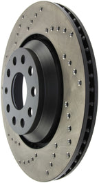 StopTech 09-13 VW CC 3.6L VR6 / 08-09 & 12 Golf R/Golf R32 Drilled Right Rear Rotor (view 6)