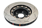 DBA 02-10 WRX / 13+ FR-S / 13+ BRZ Premium Front Slotted 5000 Series 2 Piece Rotor w/ Black Hat (view 2)
