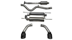 Corsa 12-14 Scion FRS / Subaru BRZ Black Tip Sport Cat-Back Exhaust