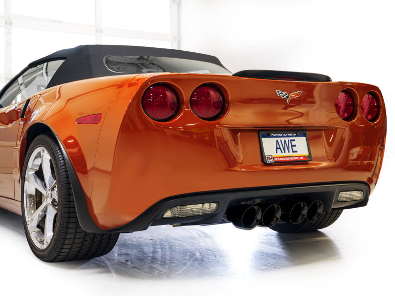 AWE Tuning 05-07 C6 Chevrolet Corvette 6.0L Track Edition Axle-Back Exhaust w/ Diamond Black Tips (view 7)