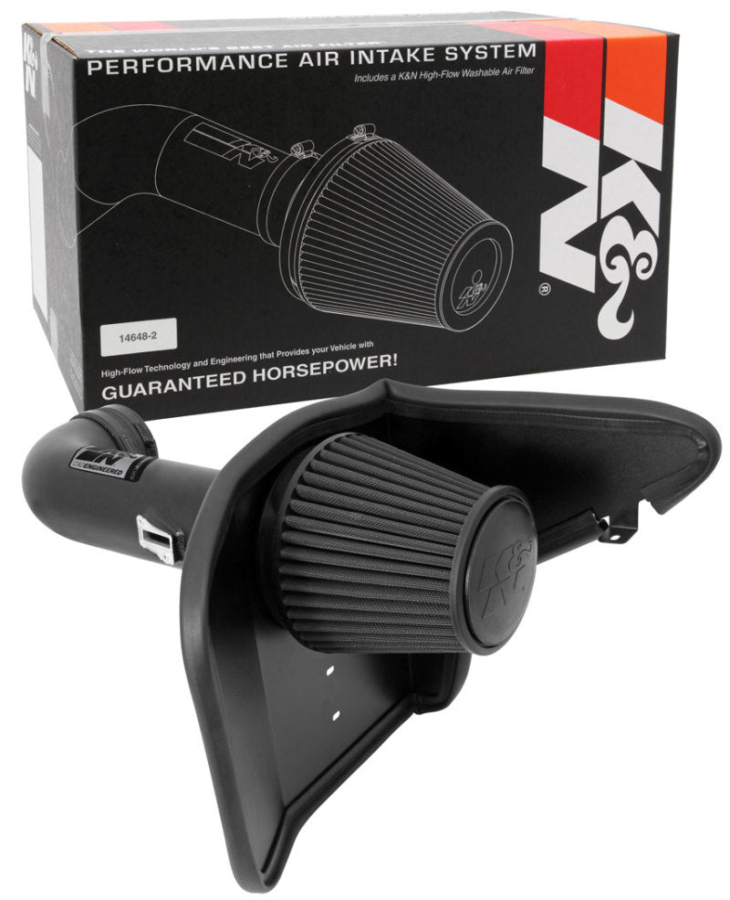 K&N 10-13 Chevy Camaro 6.2L V8 Black Performance Intake Kit (view 18)
